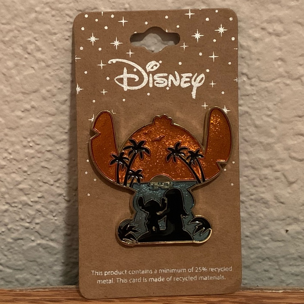 🏝 Stitch Sunset Beach from “Lilo and Stitch” Movie Limited Release Disney Pin